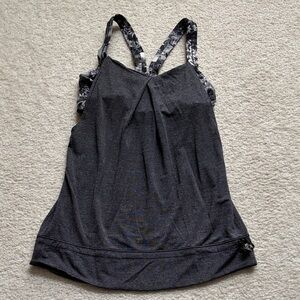 Black/Grey Lululemon Athletic Tank Top
